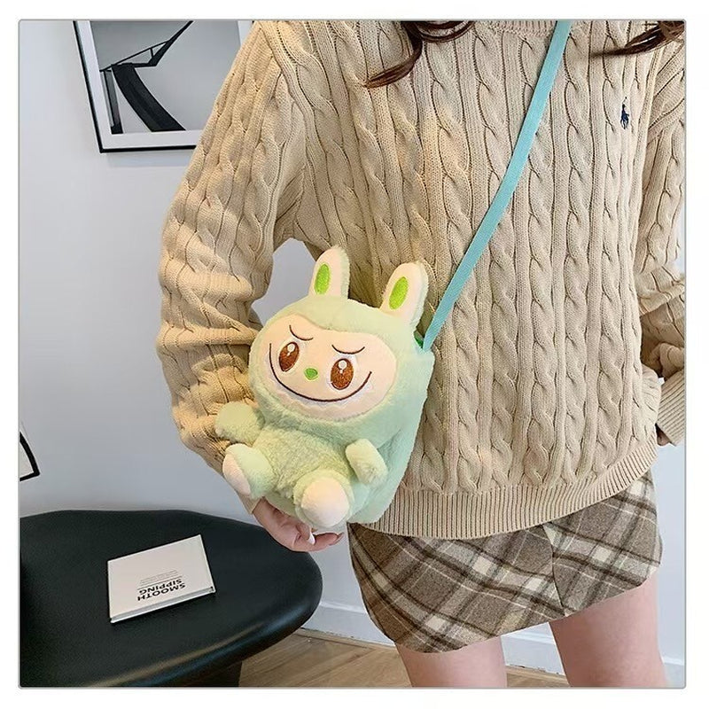 2025 Labubu the Monsters Soft Shoulder Plush Phone Bag Crossbody Bag Coins Bag