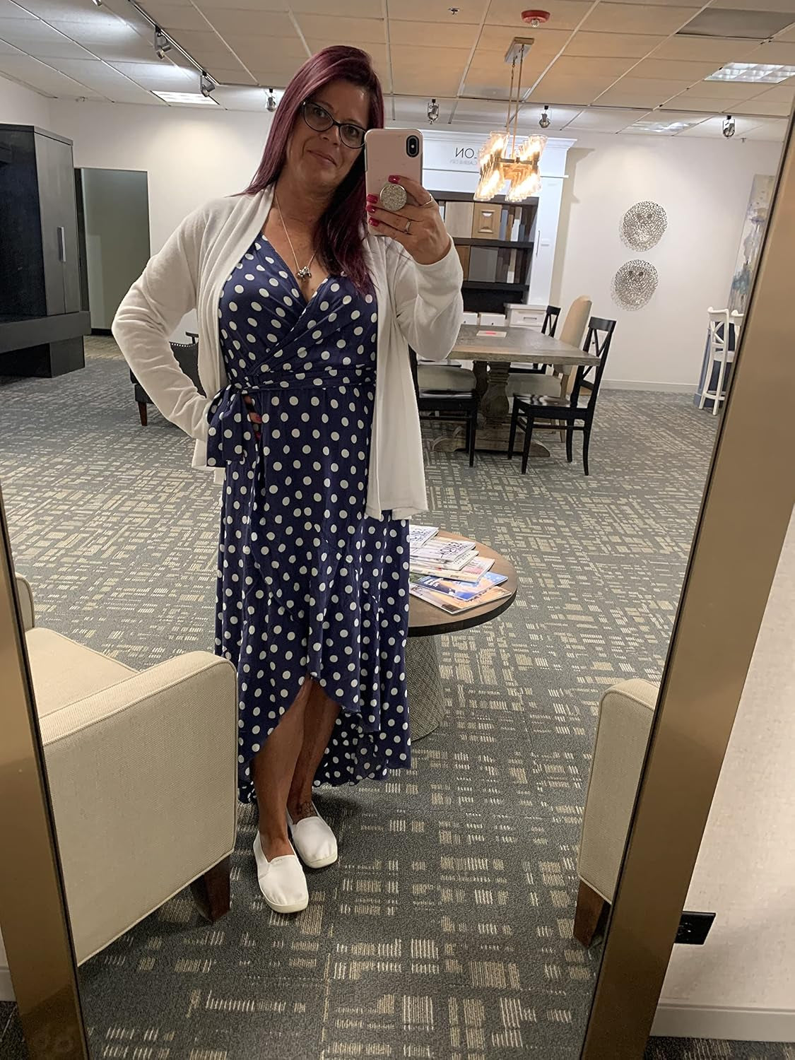 Womens Summer Maxi Dress Boho Floral Cocktail Midi Polka Dot Wrap Dresses V Neck Casual Party Bohemian Flowy Long Dress for Ladies