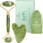 Jade Roller & Gua Sha Set – Face Massager & Natural Stone Beauty Tool for Skincare – Anti-Aging Gift for Women & Men