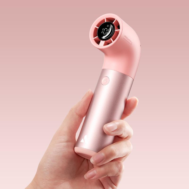 【Outdoorfun】 Aecooly Portable Handheld Fan, Powerful Turbo Mini Fan, 19000 RPM High Speed Aero Ultra, 15H Max Cooling Time, 7 Speeds Aluminum Case, Pocket Rechargeable Personal Small Travel Gifts for Women