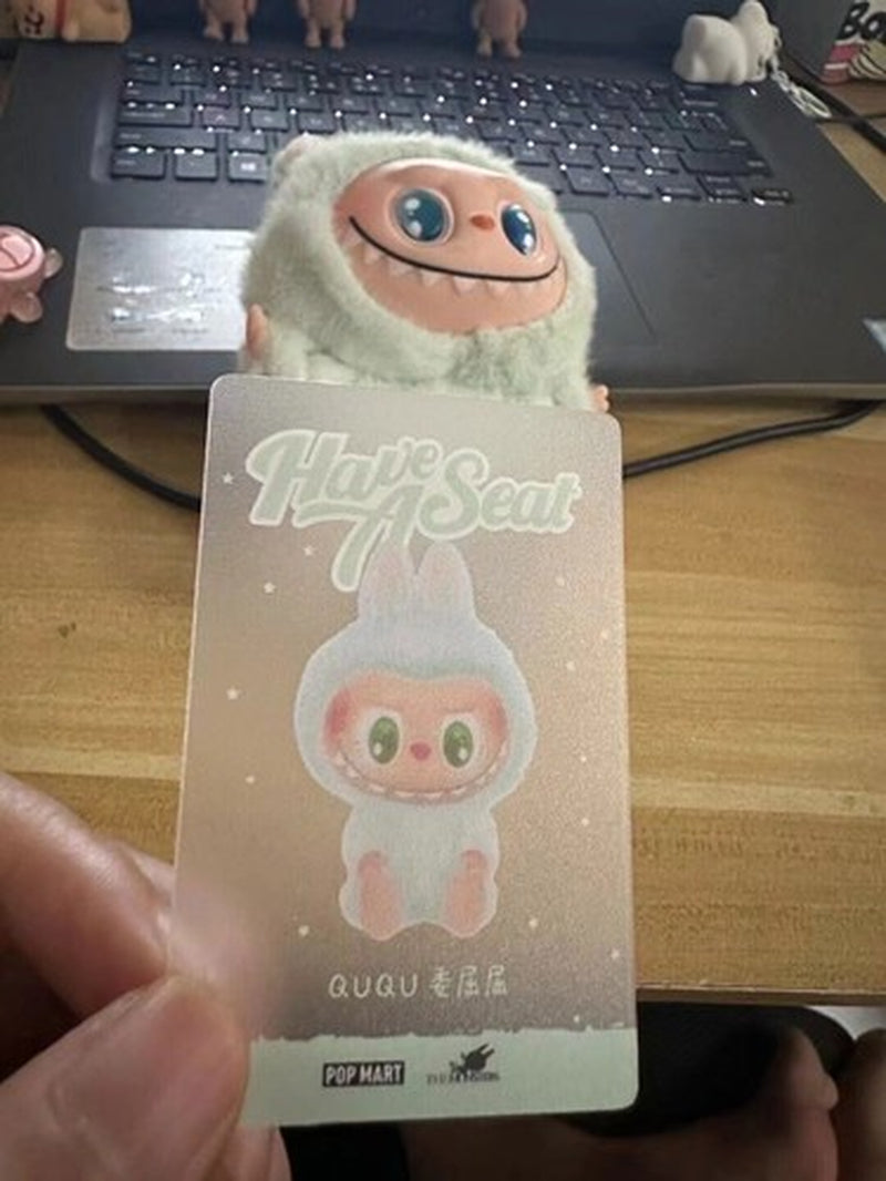 POP MART Labubu the Monsters Have a Seat Plush Doll Hot Figure Toy Keychain UK