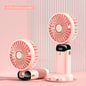 Summer Gift-Koonie Portable Handheld Fan, Battery Operated Fan with Base, 8 Hours, Digital Display, 5 Speeds, 90° Ajustable, Rechargeable Mini Fan for Outdoor Indoor