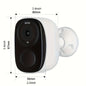 Outdoor Wireless Security Camera, 3MP 1296P Resolution, 5000mAh Battery Powered CCTV Camera for Home Security, Cloud/SD(up to 256G), 3 days of free cloud storage, AI Motion Detection, Spotlight, Color Night Vision, WiFi, Two-