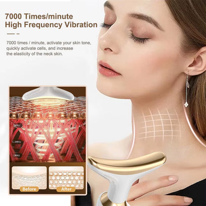 Facial Massager Face Neck Lifting Tighten Device Face Shaper Rejuvenation Thin Double Chin Vibrator Remove Neck Lines Massager