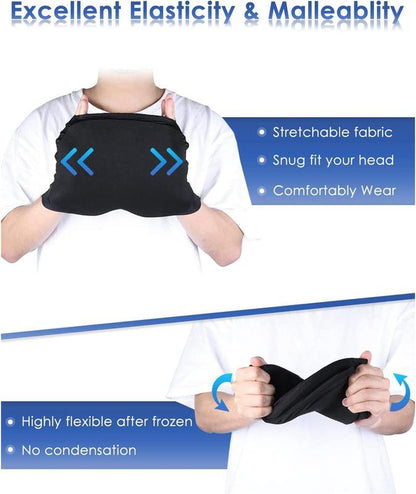 Migraine Headache Relief Cap, Gel Lce Head Wrap for Tension and Stress Relief.Suitable for Home Breaks, before Sleep, Office