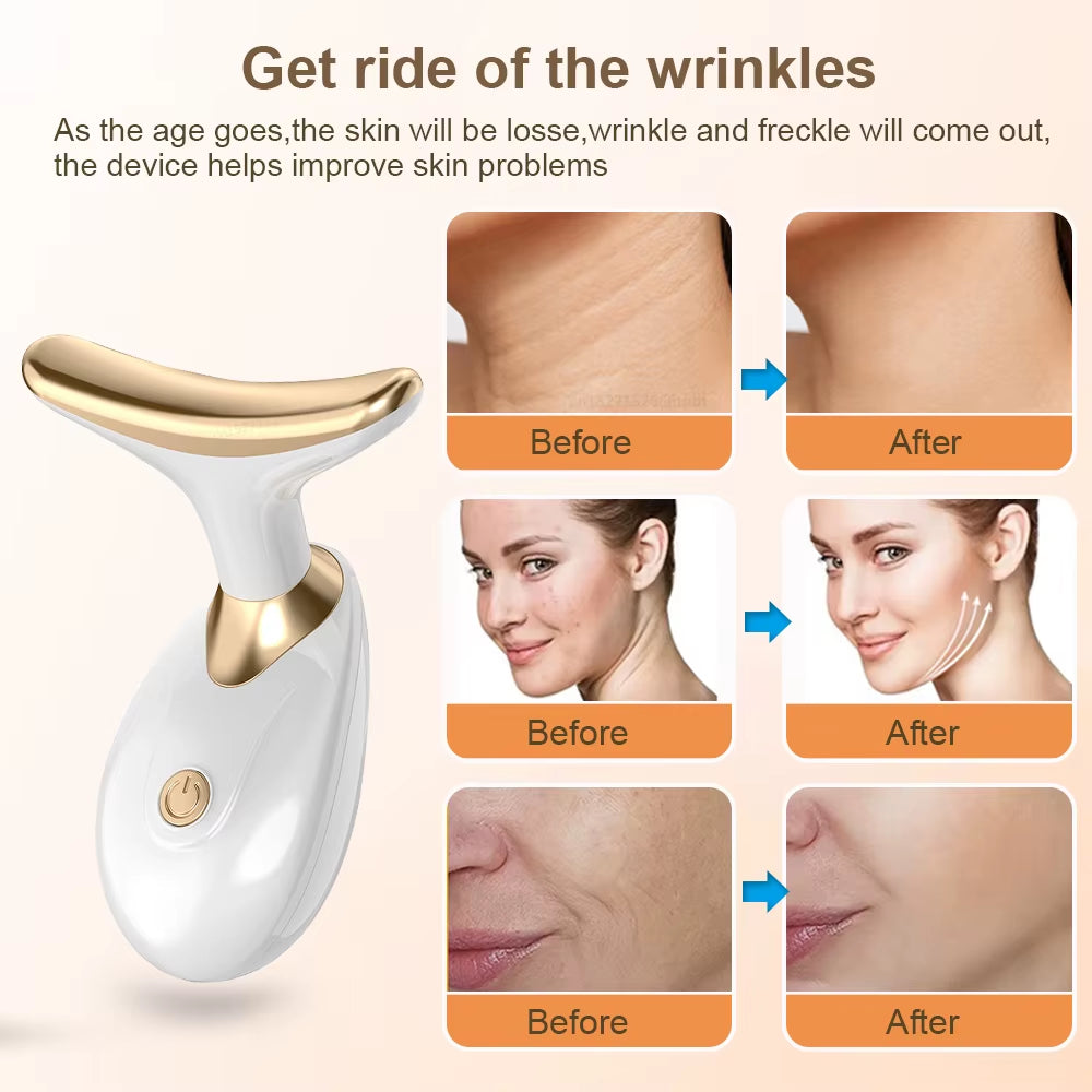 Facial Massager Face Neck Lifting Tighten Device Face Shaper Rejuvenation Thin Double Chin Vibrator Remove Neck Lines Massager