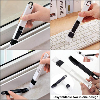 5Pcs Crevice Cleaning Brush Set for Grout, Small Spaces, Windows & Bottles - Tile, Gap & Corner Cleaning Brushes for Bathroom, Kitchen & Home