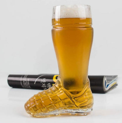 Beer Glass 0.3 L Football Rugby Boot Soccer Shoe Pint Tankard Stein Cider