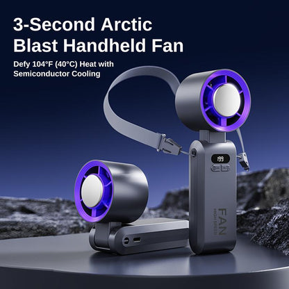 Coolhill 2025 Upgrade Portable Handheld Fan Cooling , Foldable Fan for Summer, 199 Adjustable Level Electric Fans