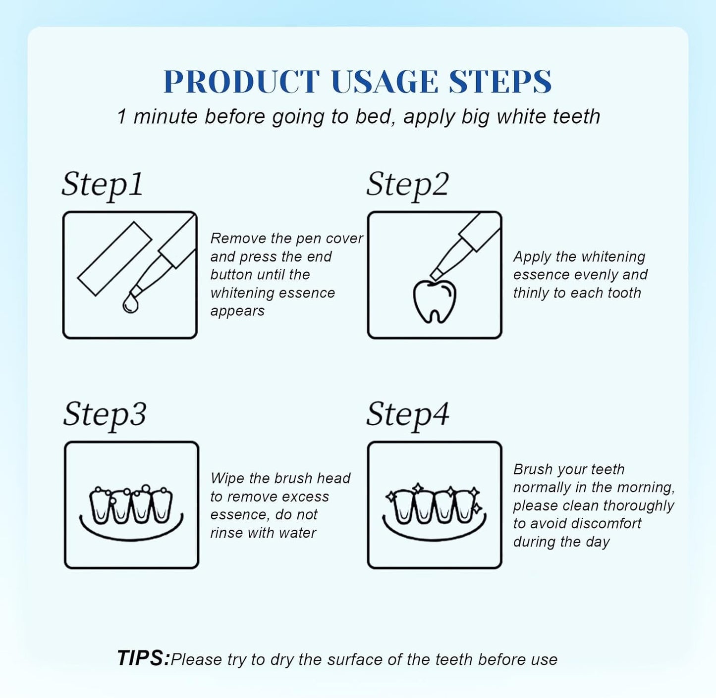 2 Pcs Teeth Whitening Pen - Gentle, Fast & Effective Tooth Stain Removal