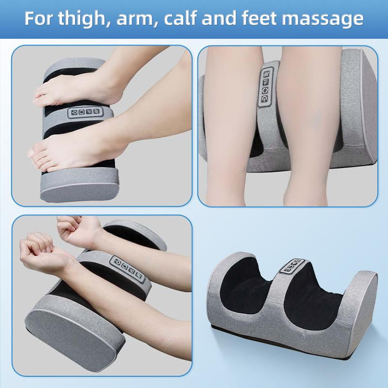 Leg Massager with Heating Portable Foot Massager Finger-Pressing Deep Kneading Therapy, Healthy Feet, Relaxing Home or Office Using Electric Massager 110V Voltage to Give Parents Gifts at Christmas. Foot Massager