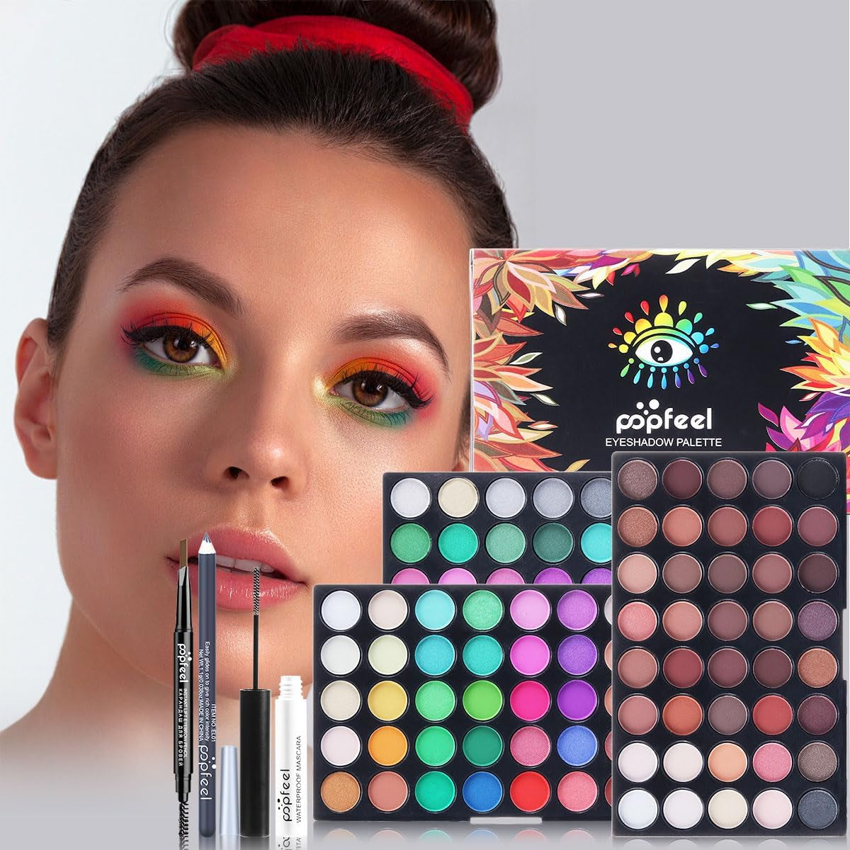 Makeup Kit for Women Full Kit, All in One Makeup Gift Set, Make up Set for Girls Teenagers Women Beginners, Cosmetic Make up Starter Kit Include Eyeshadow Palette Eyebrow Pencil Lipstick