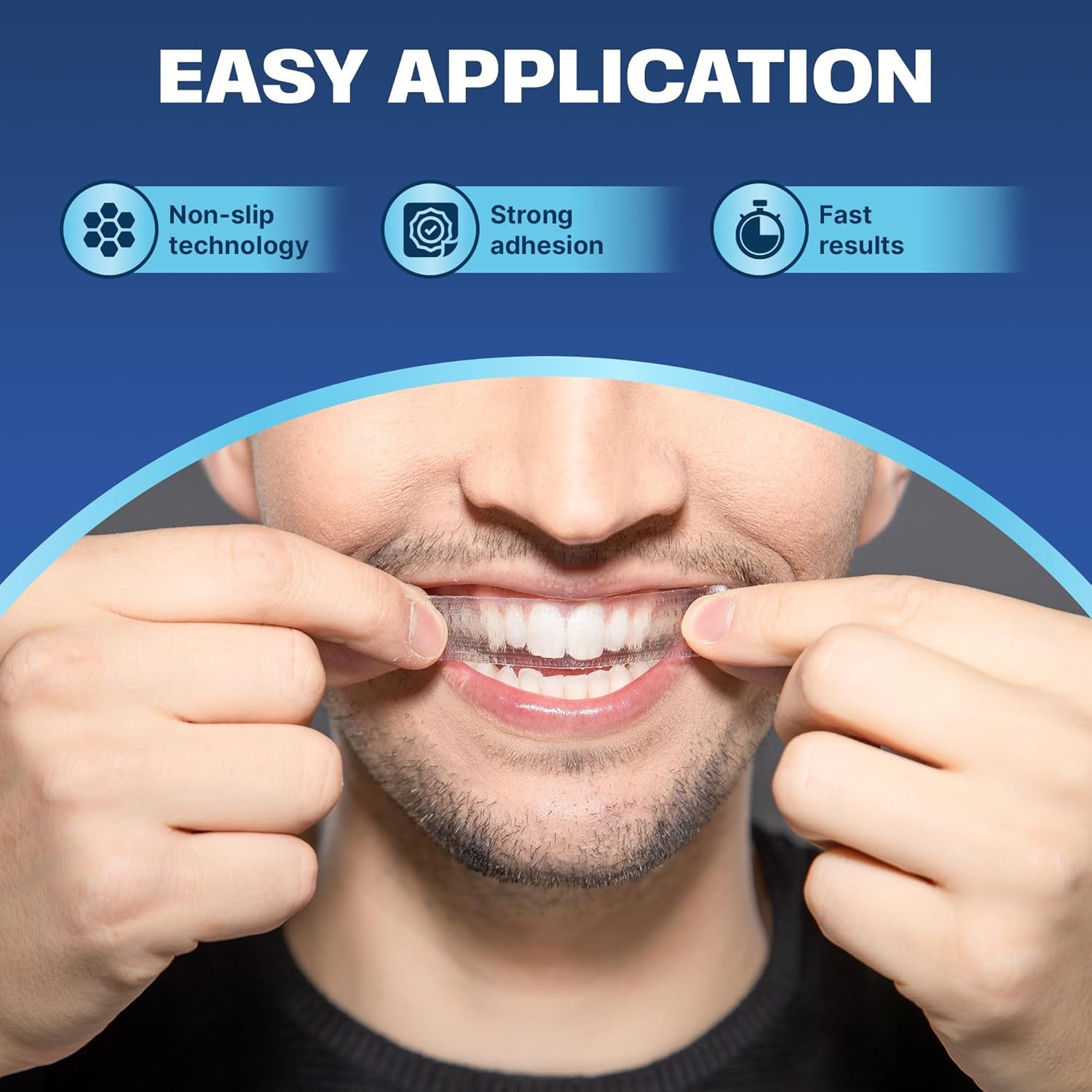 Premium Teeth Whitening Strips - Non-Sensitive Formula - Enamel Safe - 40 Peroxide-Free Whitening Strips - 20 Treatments - Dentist Formulated Teeth Whitening Kit, Mouth Opener Included