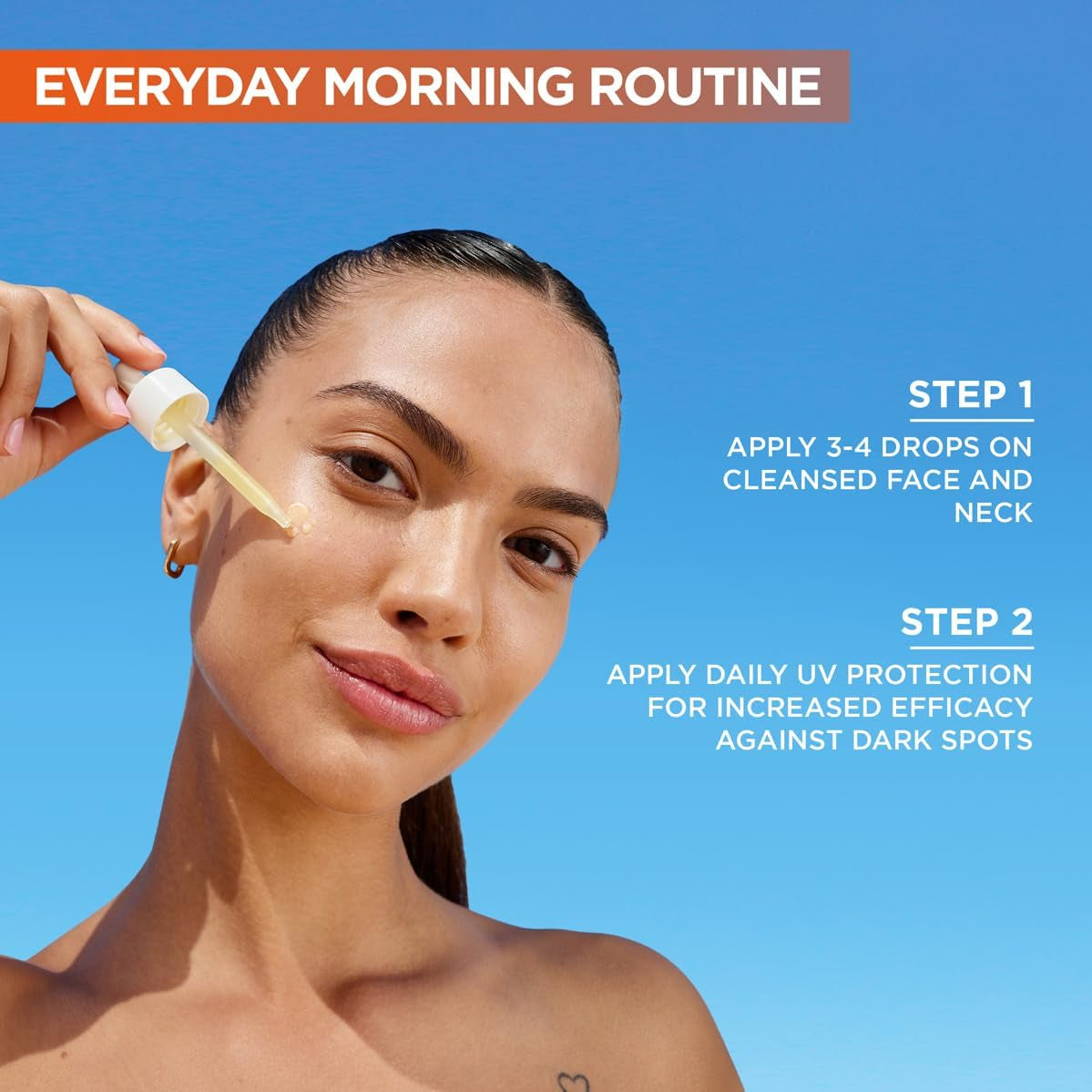 Skinactive Vitamin C Day Serum, Anti-Dark Spot and Brightening Face Serum for All Skin Types, 30 Ml